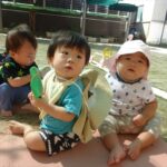 「園庭あそび」ひよこ　(０歳児)